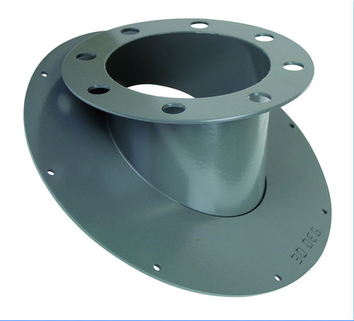 binmaster 45 degree mounting plate with 4 inch ANSI flange